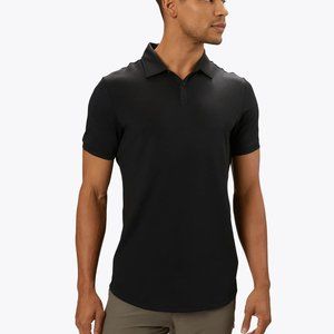 Cuts Clothing Men's COZ Polo Curve Hem Black Signature Fit Size M NEW